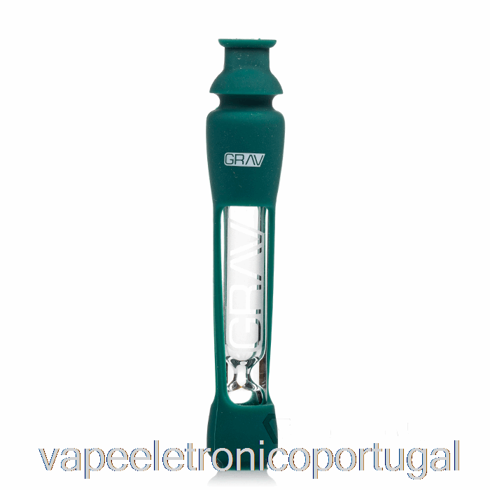 Vape Eletronico Grav 12mm Provador Com Pele De Silicone Azul-petróleo Escuro
